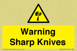 Warning Sharp Knives